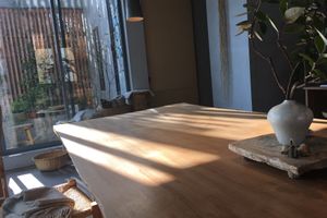 Nice decor at Kousagisha Cafe in Kyoto