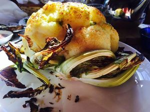 Vegan Octopus  :)
cauliflower at Hummusbar in Tbilisi