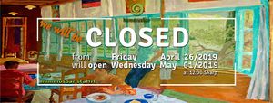 Due to Easter holidays hummusbar will be CLOSED from Friday April 26/2019
will be back open Wednesday May 01/2019 at 12:00 PM Sharp.
We wish you all very happy Easter & spring seas at Hummusbar in Tbilisi