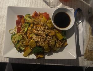 Hu Tieu Xao Xa Ot
(with tofu instead of beef) at B&T Kafe og mat in Lillehammer