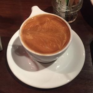 cappuccino- yum at V-Eats in Dallas