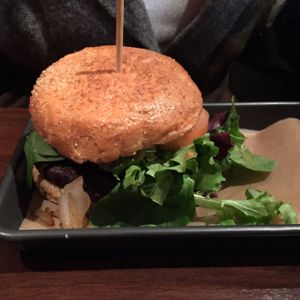 bean burger at V-Eats in Dallas