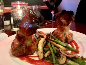 Beggar’s purse at V-Eats in Dallas