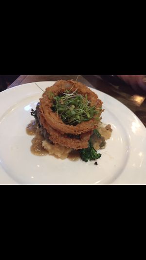 Salisbury Steak at V-Eats in Dallas