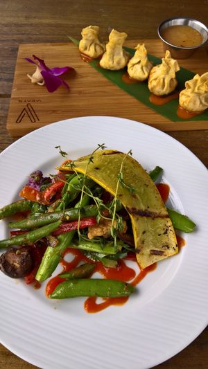 Side of grilled vegetables at V-Eats in Dallas