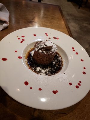 Dessert! Banana foster at V-Eats in Dallas