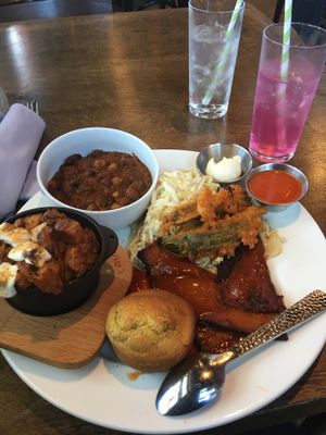 Southern plate  at V-Eats in Dallas