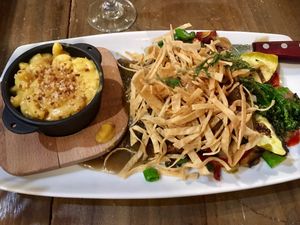 Chicken Fried Steak with Mac n Cheese  at V-Eats in Dallas