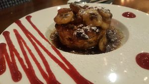Bananas Foster Bread Pudding at V-Eats in Dallas