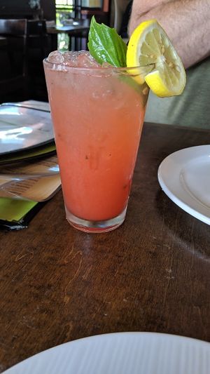 Spiked basil lemonade at V-Eats in Dallas