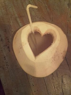 coconut  at Veggie Karma in Ubud