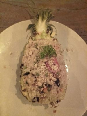 pineapple fried rice at Veggie Karma in Ubud