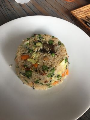 Pineapple fried rice at Veggie Karma in Ubud