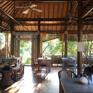Dining room at Veggie Karma in Ubud