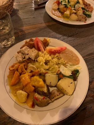 All you can eat buffet  at Veggie Karma in Ubud