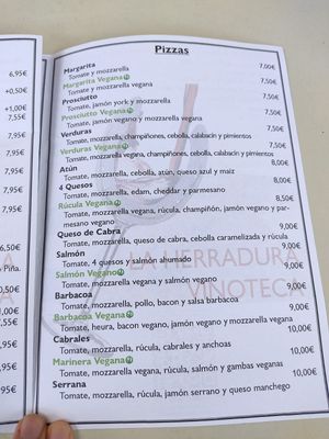 Carta pg 2 at La Herradura Vinoteca in Madrid