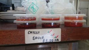 Chilli Sauce  at Veggie Time - Veg Out Time in St Kilda