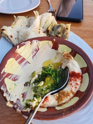 Hummus at Mezze Restaurant in Kralendijk