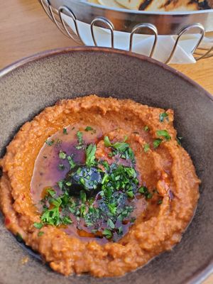 Muhammara at Mezze Restaurant in Kralendijk