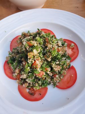 Tabbouleh at Mezze Restaurant in Kralendijk