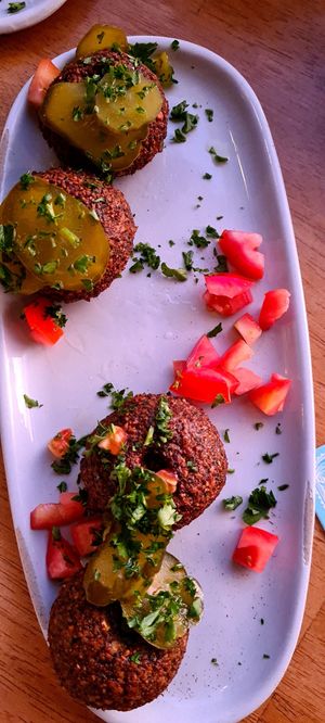 Falafel at Mezze Restaurant in Kralendijk