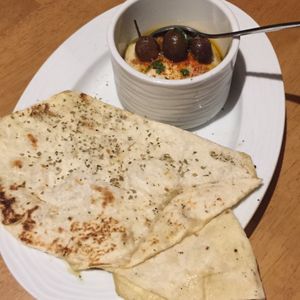 Ginger hummus at Mezze Restaurant in Kralendijk