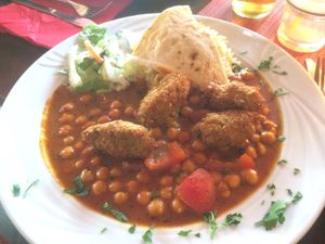 Vegan Falafel Plate  at Cafe Lom in Rostock