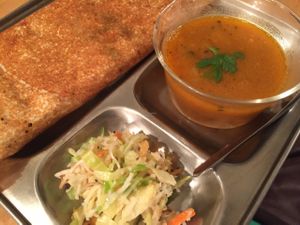 Masala dosa set at Yama-Shoku-On - Plant Lab in Kyoto
