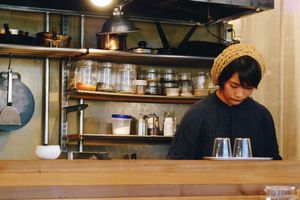 Kitchen run by Plant Lab, a vegan eatery specializing in Indian food and other East and Southeast Asian cuisine.  at Yama-Shoku-On - Plant Lab in Kyoto