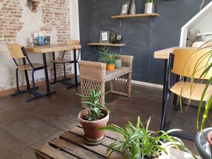 Interior upstairs at Lunchcafe Curcuma in Gouda