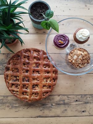 Vega and vegan pastry at Lunchcafe Curcuma in Gouda