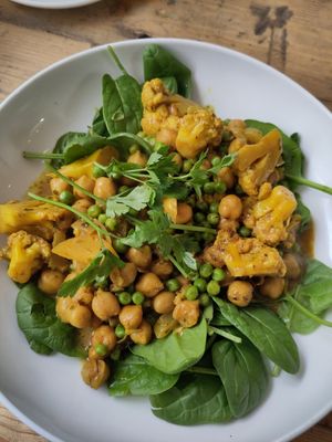 Caulliflower curry  #Veganuary at Lunchcafe Curcuma in Gouda