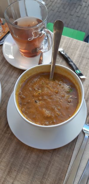 Soup indian style at Lunchcafe Curcuma in Gouda