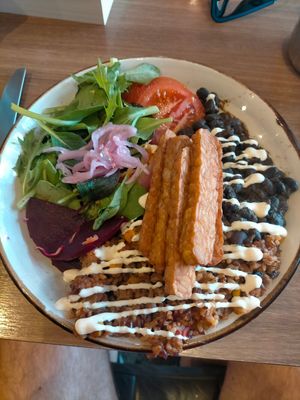 Bambam bowl with grilled tempeh at Sweet Mother's Kitchen in Wellington