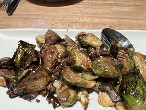Roasted Brussels Sprouts #Veganuary at True Food Kitchen in Walnut Creek