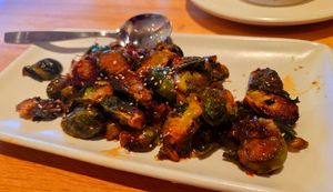 Brussels sprouts, they used to give twice as much at True Food Kitchen in Walnut Creek
