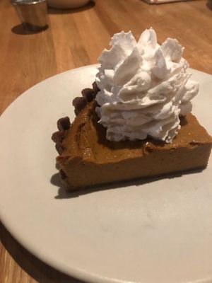 Vegan/gluten-free pie! at True Food Kitchen in Walnut Creek