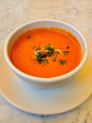 Tomato soup at True Food Kitchen in Walnut Creek