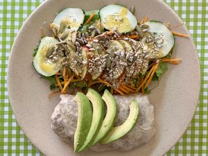 vegan burrito   at Cabuche in Oaxaca