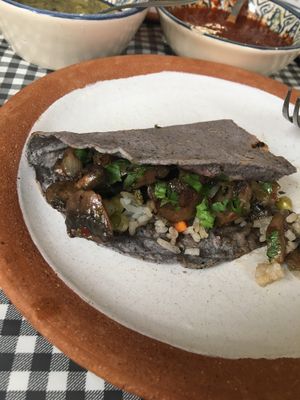 Asked for a mushroom taco and they did it :) at Cabuche in Oaxaca