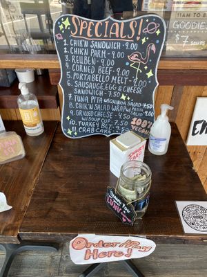 Specials menu  at LUHV Vegan Bistro in Hatboro