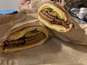 Cuban Pork Sandwich.  at LUHV Vegan Bistro in Hatboro