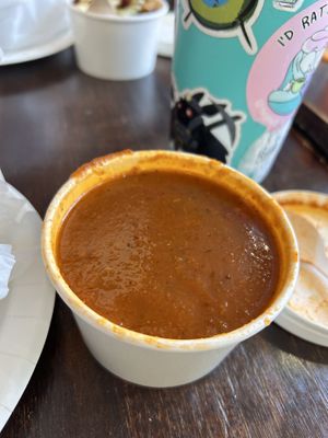 Tomato basil soup  at LUHV Vegan Bistro in Hatboro
