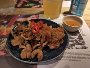 Crisp chilli mushrooms at Wagamama in Trowbridge