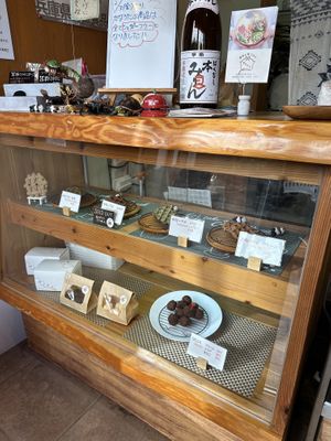 Vegan doughnuts and waffles. I came late in the day so a lot was sold out but definitely recommend.  at Kanauta in Kobe