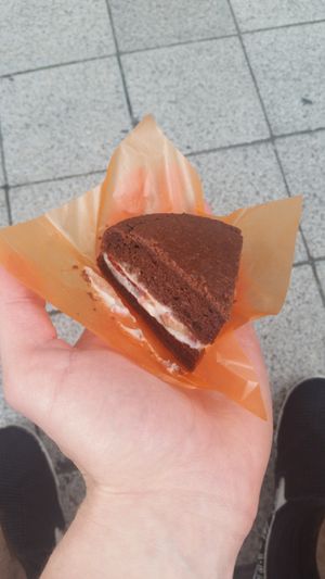 Strawberry choclate cake, 380yen at Kanauta in Kobe