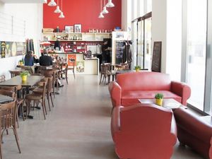 inside at Cafe Lumiere in Grenoble