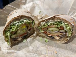 Gramps sub made vegan  at Ike's in Burbank