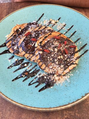 Nutella pancakes  at Superfood Smoothie Bar in Split