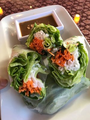 Spring rolls w/coconut milk sauce at Chaang Thai in Colorado Springs